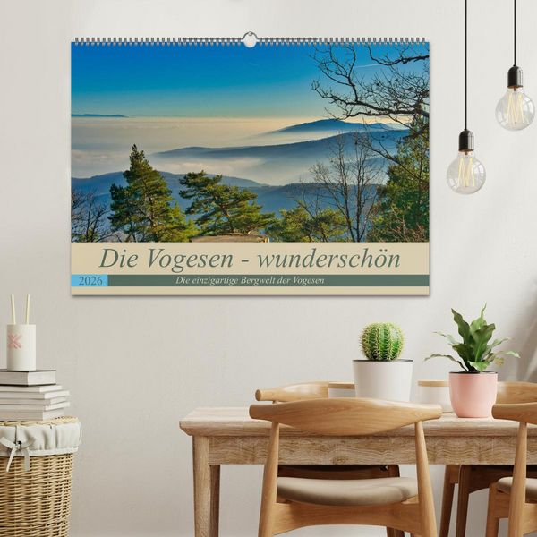 Produktbild: Vogesen - wundersch&ouml;n (Wandkalender 2026 DIN A2 quer), CALVENDO Monatskalender