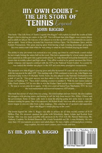 Produktbild: My Own Court - The Life Story of Tennis Legend John Riggio