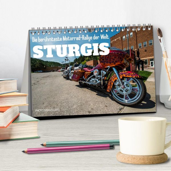 Produktbild: Sturgis - Die ber&uuml;hmteste Motorrad-Rallye der Welt (Tischkalender 2026 DIN A5 quer), CALVENDO Monatskalender
