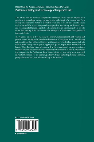Produktbild: Postharvest Biology and Technology of Temperate Fruits