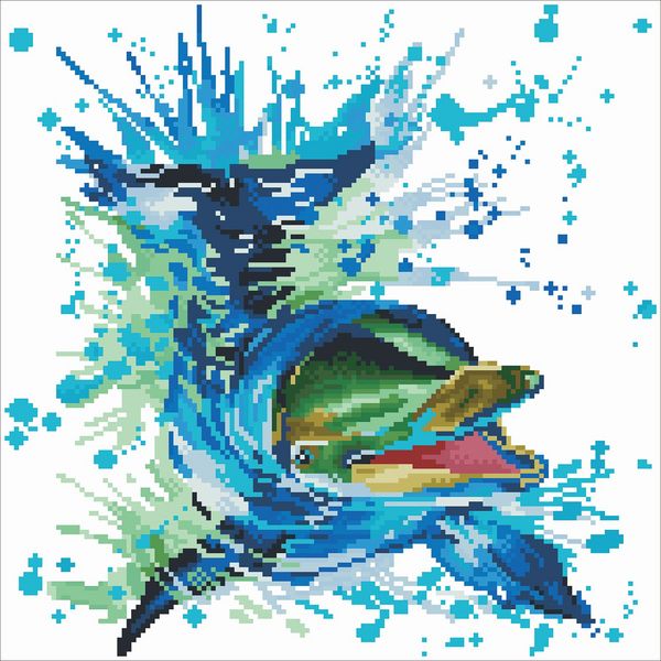 Produktbild: DIAMOND DOTZ - Diamond Painting Delfin Flipper