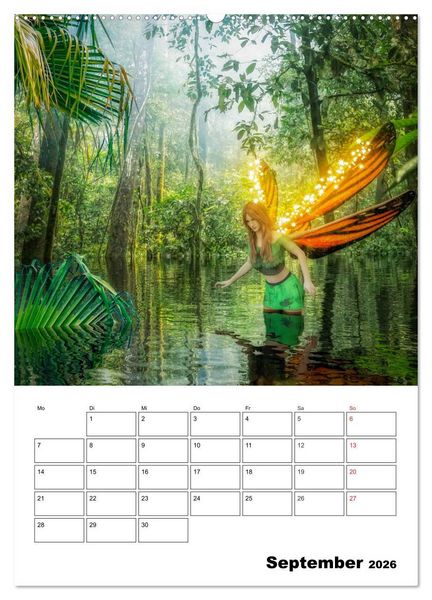 Produktbild: Im Land der imagin&auml;ren Feen (hochwertiger Premium Wandkalender 2026 DIN A2 hoch), Kunstdruck in Hochglanz