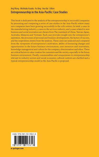 Produktbild: Entrepreneurship in the Asia-Pacific: Case Studies