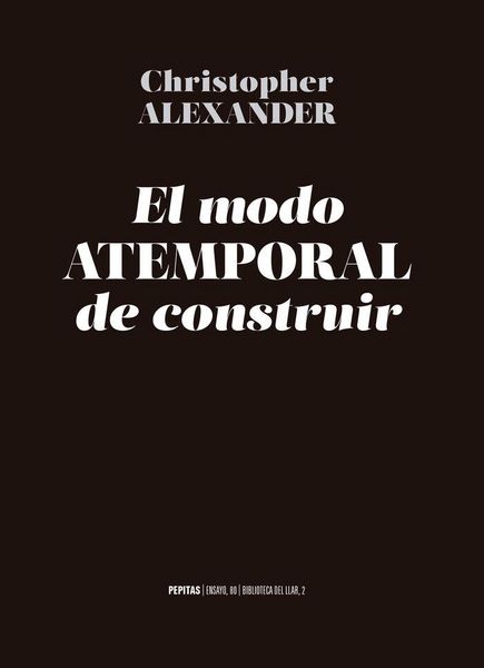 Produktbild: El modo atemporal de construir