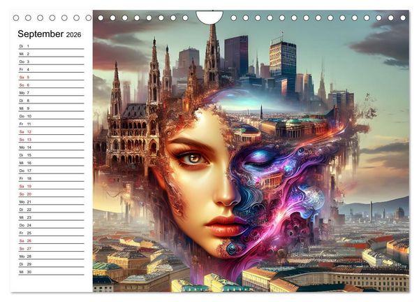 Produktbild: Metropolengesichter (Wandkalender 2026 DIN A4 quer), CALVENDO Monatskalender