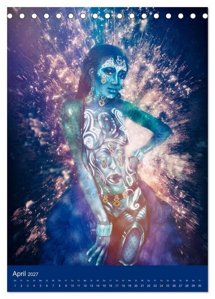 Produktbild: Bodypainting Adventures (Tischkalender 2027 DIN A5 hoch), CALVENDO Monatskalender