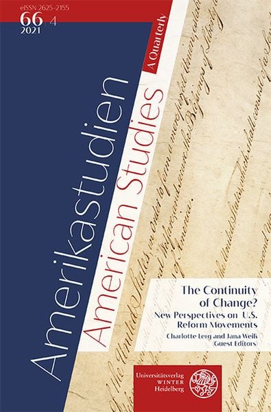 Amerikastudien / American Studies. A Quarterly. Vol. 66:4 (2021), Taschenbuch von , Universitätsverlag Winter, 9783825393328