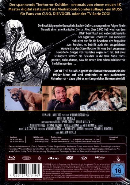 Produktbild: Day of the Animals - Panik in der Sierra Nova - Mediabook - Limited Edition (Blu-ray+DVD)