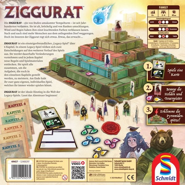 Produktbild: Schmidt 49457 - Ziggurat, Legacy-Spiel, Familienspiel