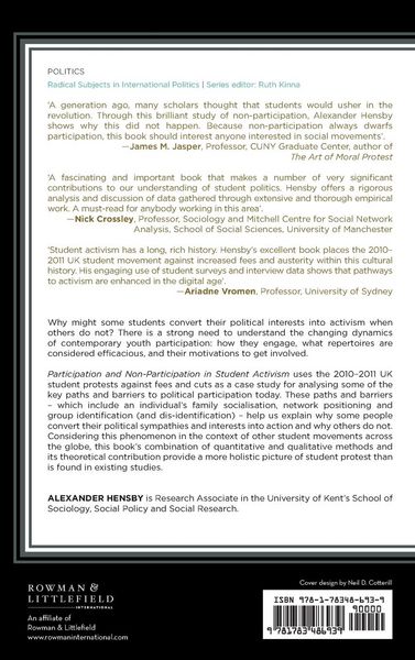 Produktbild: Participation and Non-Participation in Student Activism
