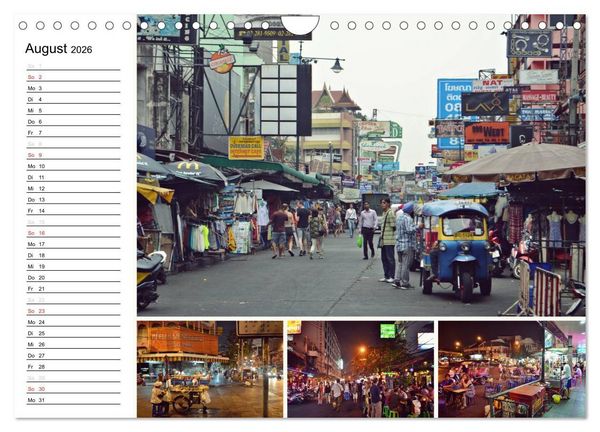 Produktbild: Das bunte Leben in Thailand (Wandkalender 2026 DIN A4 quer), CALVENDO Monatskalender