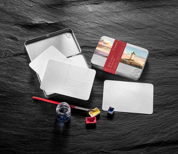 Produktbild: Hahnem&uuml;hle Papier Aquarellpostkarten, 105 x 148 mm, 230 g/m&sup2;