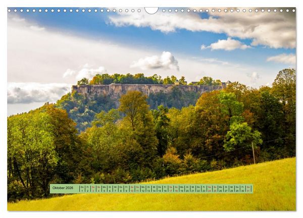 Produktbild: S&auml;chsische Schweiz - Erlebnisse eines Herbsturlaubs (Wandkalender 2026 DIN A3 quer), CALVENDO Monatskalender