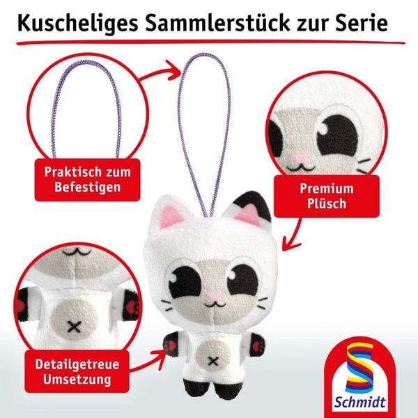 Produktbild: Gabby's Dollhouse, Panda Pf&ouml;tchen, 8,5 cm, Anh&auml;nger