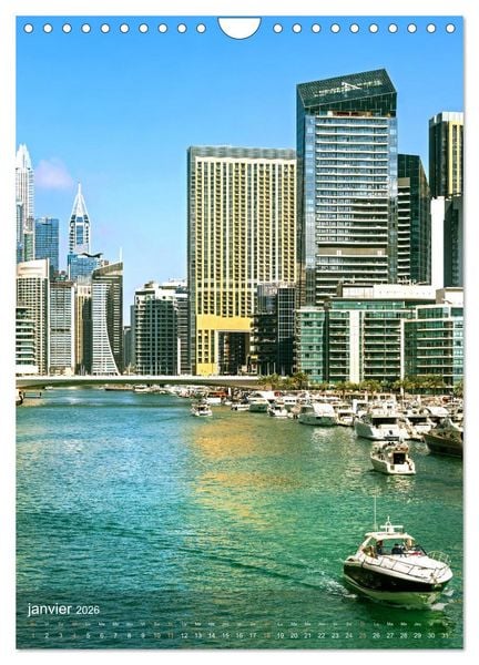 Produktbild: &Eacute;mirats Arabes Unis &ndash; Points forts urbains (Calendrier mural 2026 DIN A4 horizontal), CALVENDO calendrier mensuel