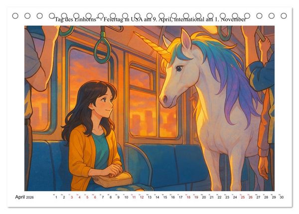Produktbild: Kalender der kuriosen Feiertage (Tischkalender 2026 DIN A5 quer), CALVENDO Monatskalender