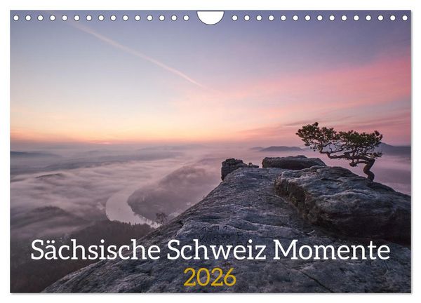 Sächsische Schweiz Momente 2026 (Wandkalender 2026 DIN A4 quer), CALVENDO Monatskalender