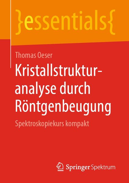 Produktbild: Kristallstrukturanalyse durch R&ouml;ntgenbeugung