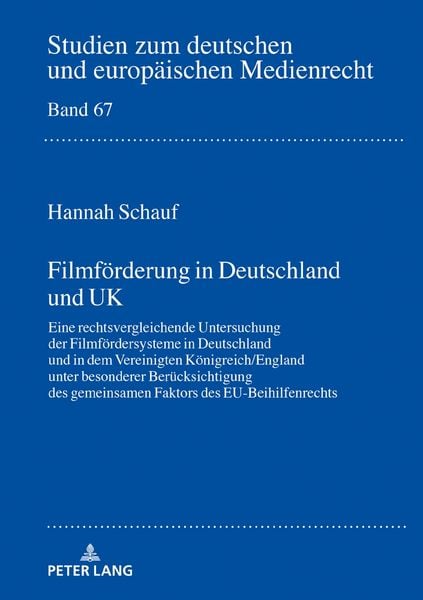 Produktbild: Filmf&ouml;rderung in Deutschland und UK