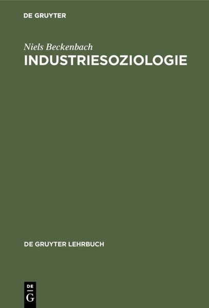 Produktbild: Industriesoziologie
