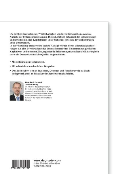 Produktbild: Investitionstheorie