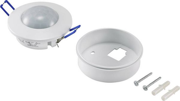 Produktbild: Renkforce RF-4216078 Einbau, Oberfl&auml;chenmontage PIR-Bewegungsmelder 360&deg; Relais Wei&szlig; IP20