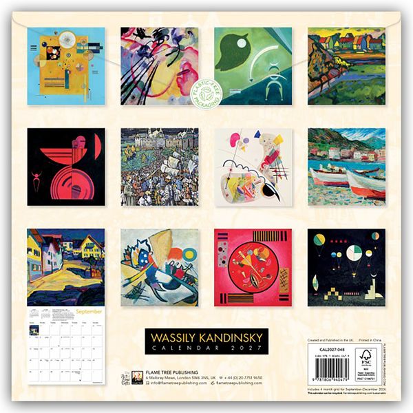 Produktbild: Wassily Kandinsky 2027 &ndash; Original Flame Tree Publishing-Kalender [Kalender]