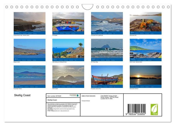 Produktbild: Skellig Coast (Wall Calendar 2026 DIN A4 landscape), CALVENDO 12 Month Wall Calendar