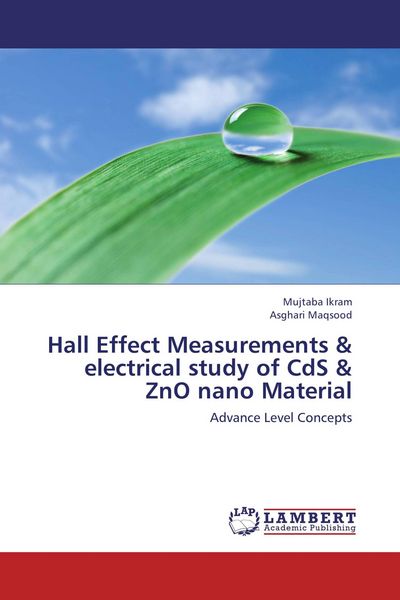 Produktbild: Hall Effect Measurements & electrical study of CdS & ZnO nano Material