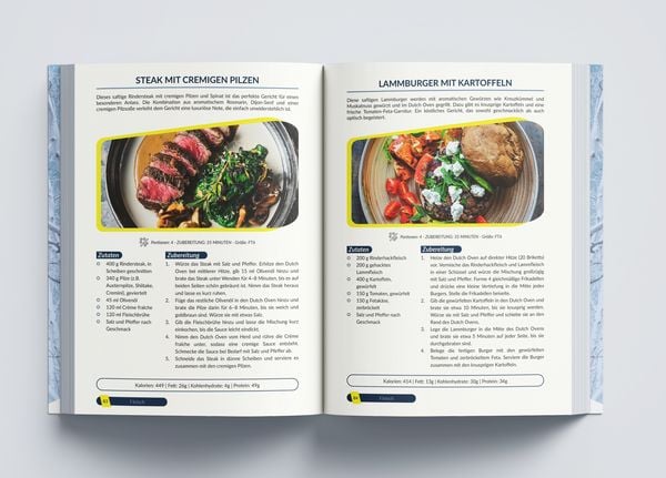 Produktbild: Dutch Oven leicht gemacht! Geniale 5-Zutaten-Rezepte f&uuml;r Unterwegs - Das Dutch Oven Rezeptbuch f&uuml;r unvergessliche Camping & Erlebnisse