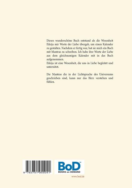 Produktbild: Mantras der Liebe von der Wesenheit Eileija f&uuml;r die Menschen der Erde