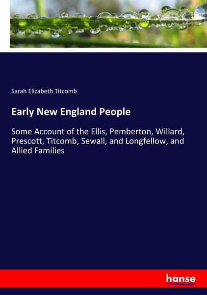 Produktbild: Early New England People