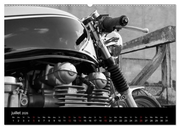 Produktbild: Une moto de caract&egrave;re (Calendrier mural 2026 DIN A2 vertical) calendrier de bureau