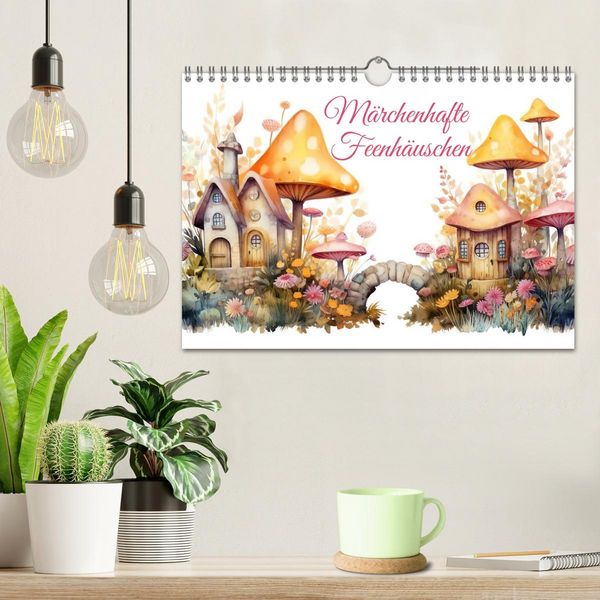 Produktbild: M&auml;rchenhafte Feenh&auml;uschen (Wandkalender 2026 DIN A4 quer), CALVENDO Monatskalender