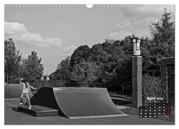 Produktbild: Auf dem Skateboard (Wandkalender 2026 DIN A3 quer), CALVENDO Monatskalender