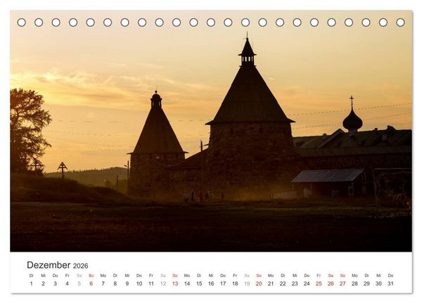 Produktbild: Russlands Norden 2026 (Tischkalender 2026 DIN A5 quer), CALVENDO Monatskalender