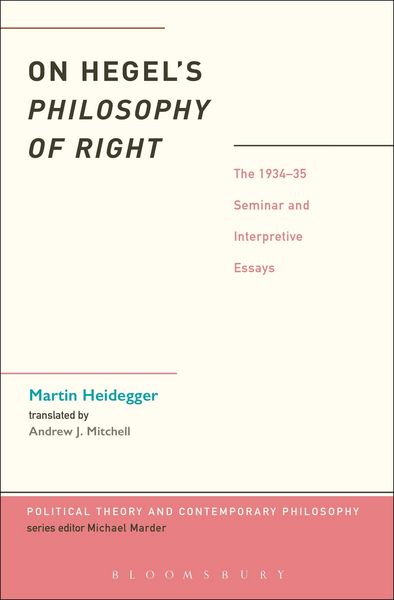 Produktbild: On Hegel's Philosophy of Right