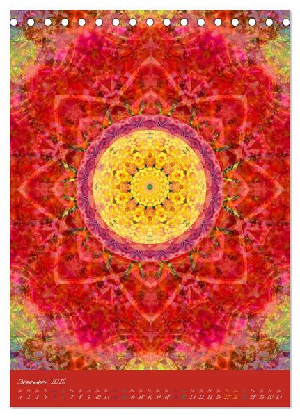 Produktbild: MANDALAS der Natur (Tischkalender 2026 DIN A5 hoch), CALVENDO Monatskalender