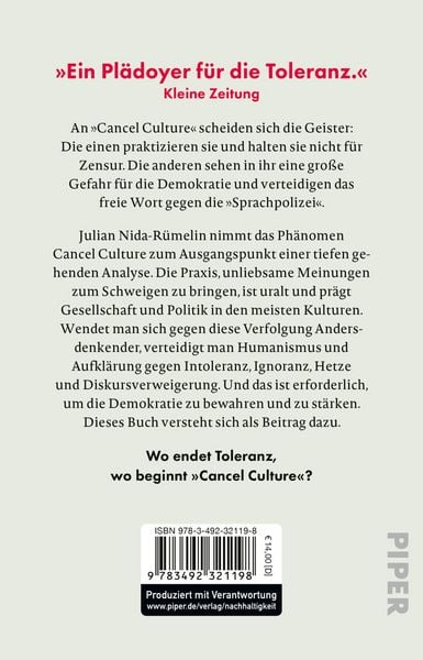 Produktbild: &raquo;Cancel Culture&laquo; &ndash; Ende der Aufkl&auml;rung?