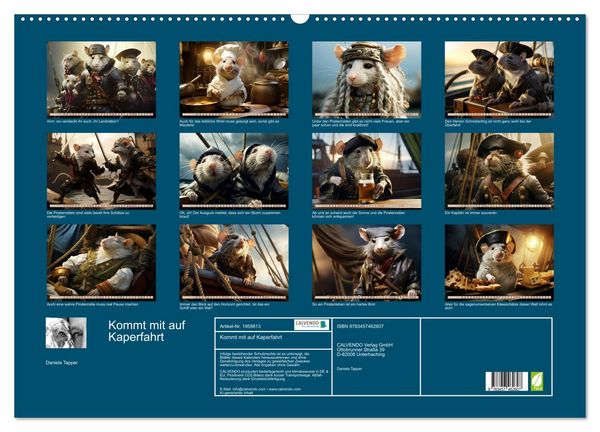 Produktbild: Kommt mit auf Kaperfahrt (Wandkalender 2026 DIN A2 quer), CALVENDO Monatskalender