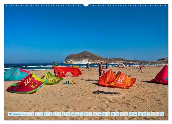 Produktbild: Kitesurfen - &uuml;ber den Wellen (hochwertiger Premium Wandkalender 2026 DIN A2 quer), Kunstdruck in Hochglanz