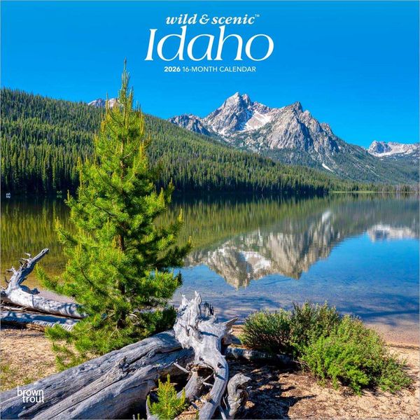 Produktbild: Idaho Wild & Scenic 2026 12 X 24 Inch (Hanging) Monthly Square Wall Calendar Plastic-Free