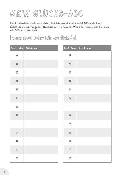 Produktbild: Mein Gl&uuml;cks-Heft. Ausmalen, ausf&uuml;llen und mehr &uuml;ber das eigene Gl&uuml;ck herausfinden