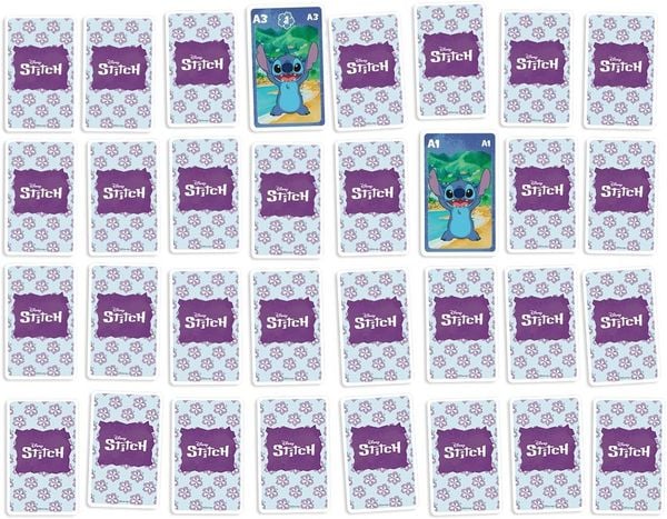 Produktbild: Shuffle 10049718 - Disney Stitch, 4in1 Kartenspiel