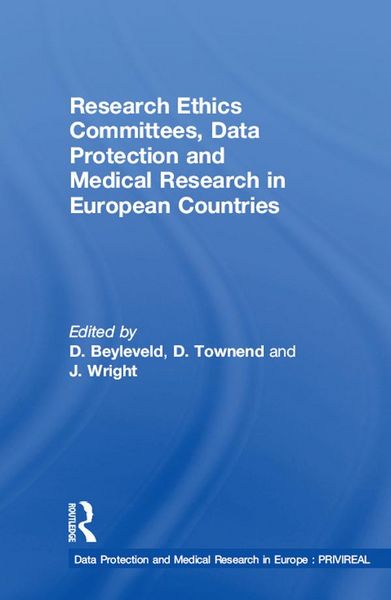 Produktbild: Research Ethics Committees, Data Protection and Medical Research in European Countries