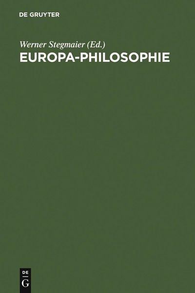 Produktbild: Europa-Philosophie