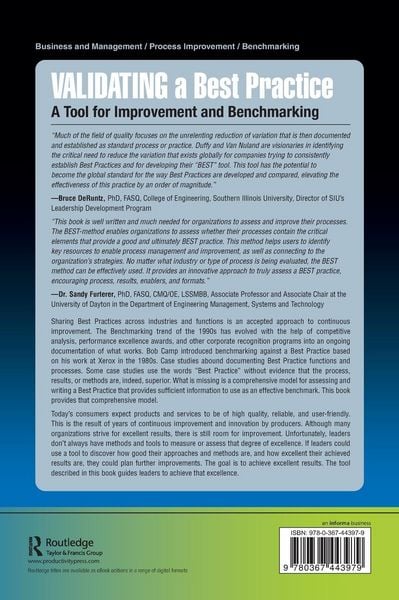 Produktbild: Validating a Best Practice