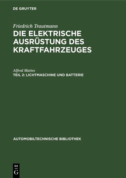 Produktbild: Lichtmaschine und Batterie