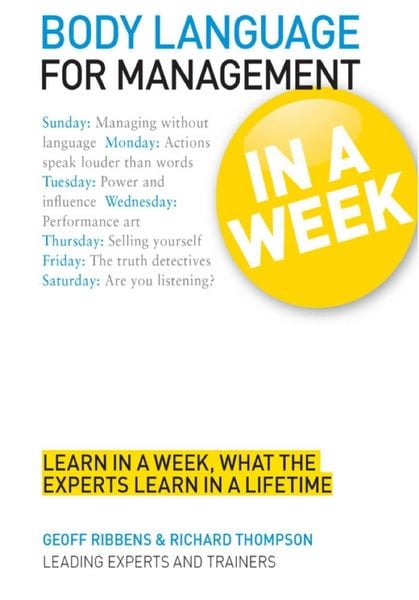 Produktbild: Body Language for Management in a Week: Teach Yourself