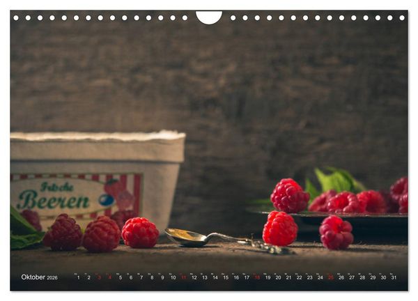 Produktbild: Beeren und Co. Stillleben (Wandkalender 2026 DIN A4 quer), CALVENDO Monatskalender